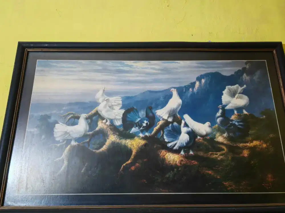 Lukisan jadul burung merpati