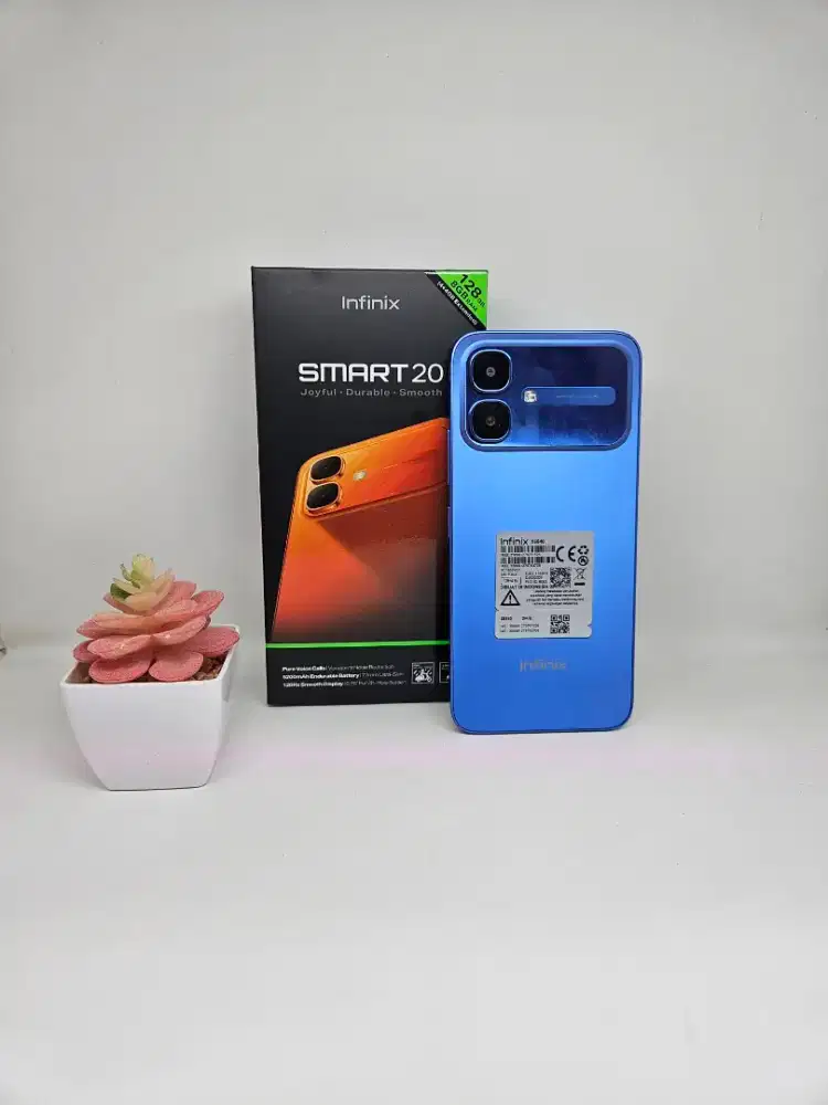 Infinix Smart 20 4/128 (Blue) Garansi Resmi 27-04-2027 Fullset