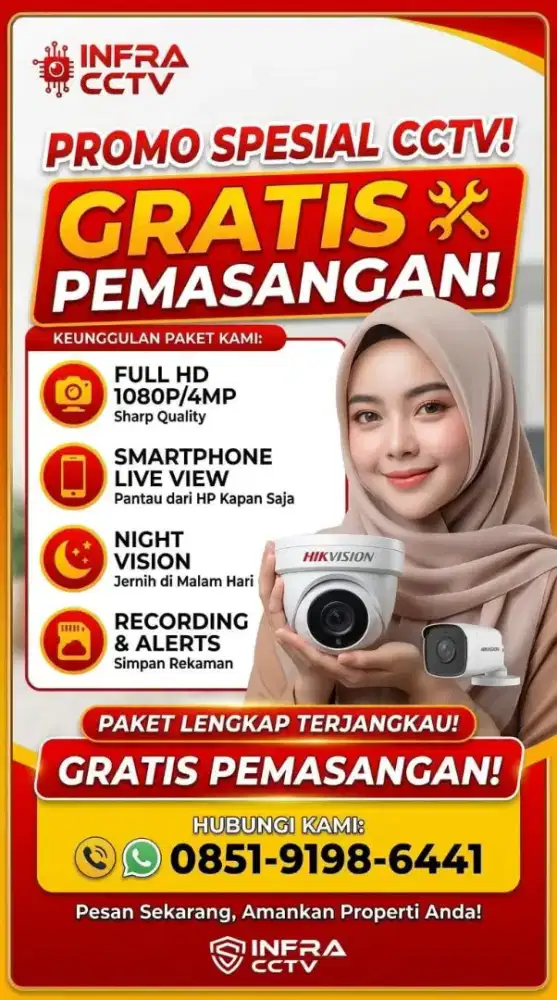 PROMO CCTV ANTI MALING BISA PANTAU DIHP