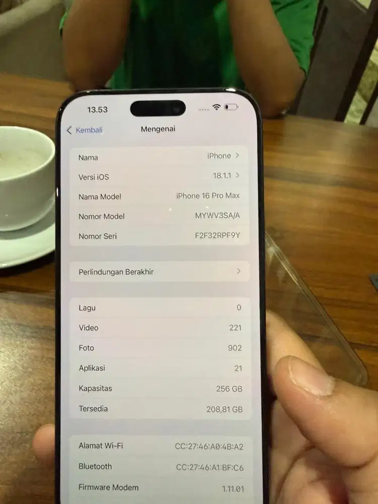 IP 16 PM 256 GB ex Ibox