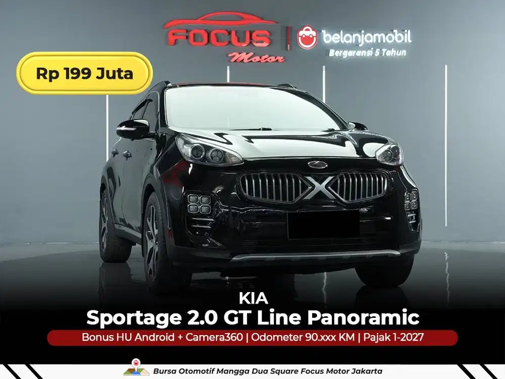 [ GARANSI 5THN ] KIA Sportage 2.0 GT Line Panoramic 2016/2017/2018