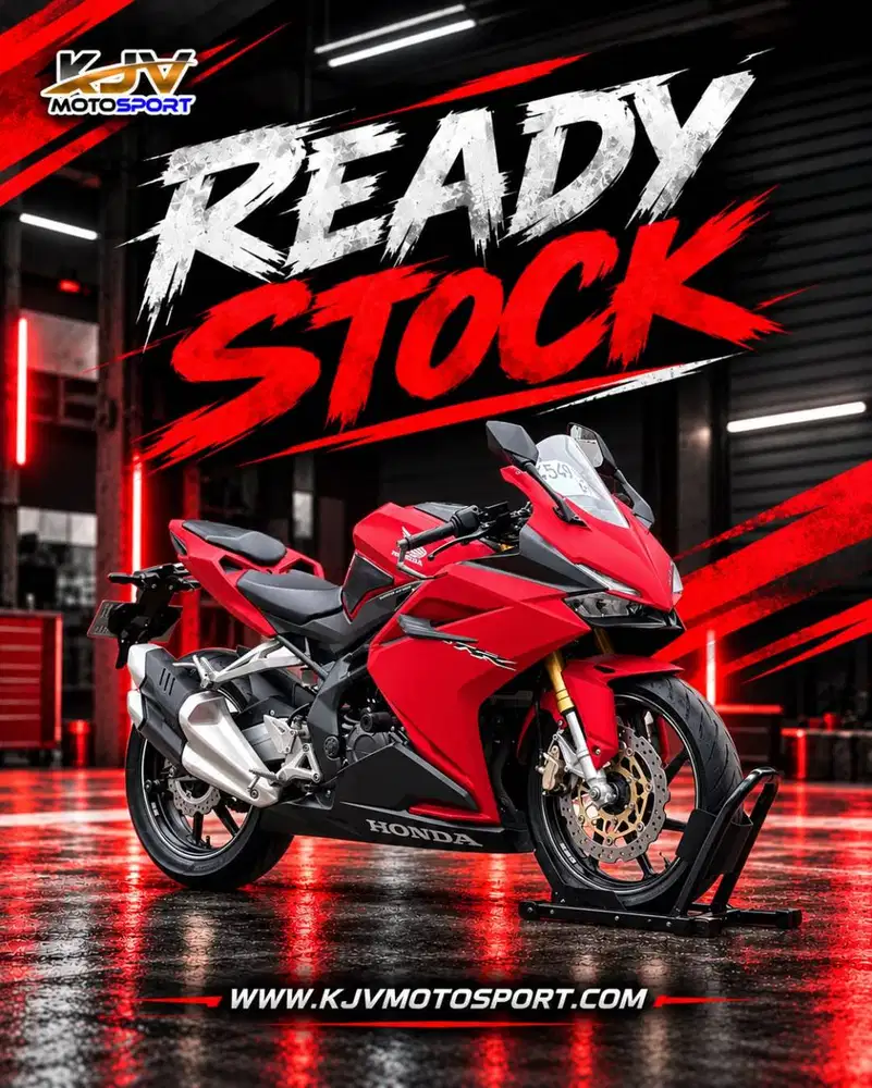 HONDA CBR 250RR NON ABS 2018 MERAH KM 7K PAJAK PANJANG LIKE NEW