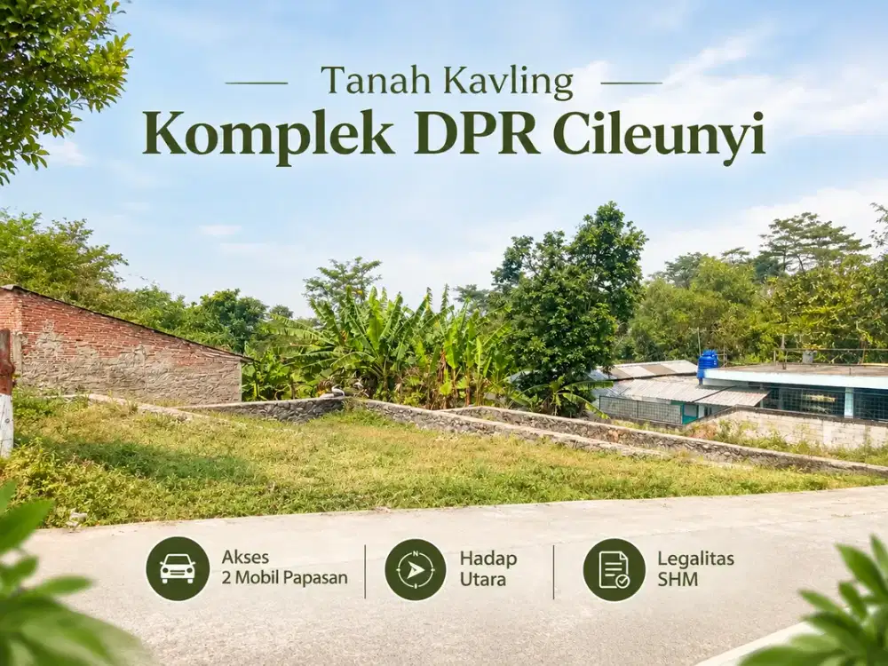 Tanah Kavling Komplek DPR Cileunyi - 2 Jutaan Per Meter