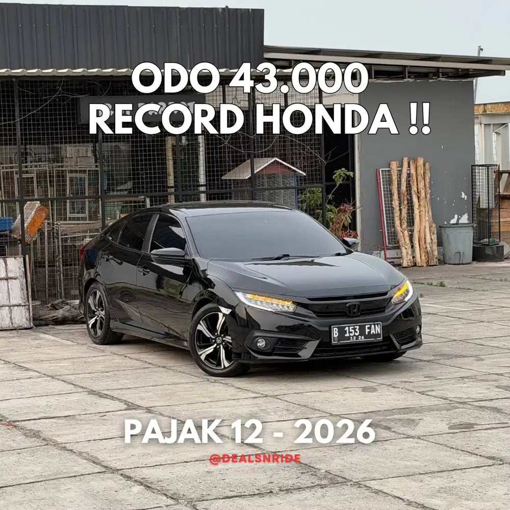 ODO 43.000 SUPER ANTIK !! PAJAK 12/2026 HONDA CIVIC ES SEDAN 2016 ANTI