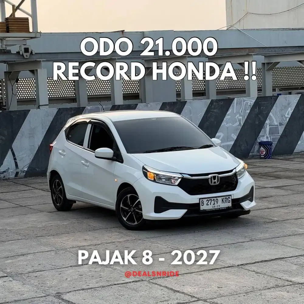 ODO 21.000 ANTIKK !! PAJAK 8/2027 HONDA NEW BRIO E CVT 2024 MURAH