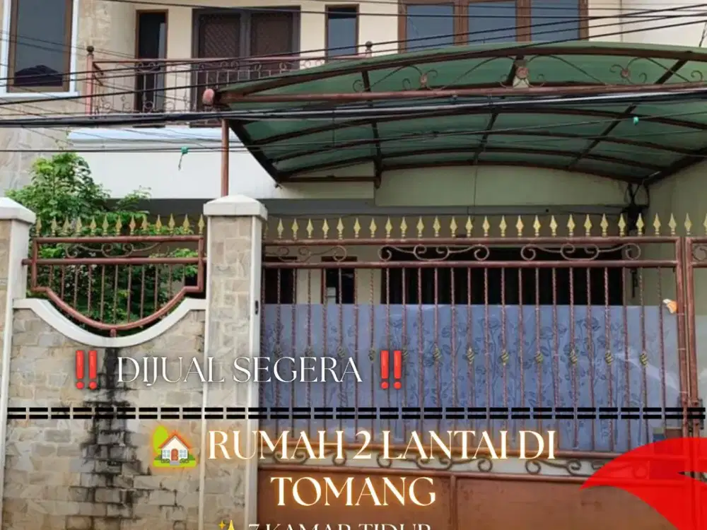 Dijual Segera Rumah 2 Lantai di Jl. Seroja, Tomang – Jakarta Barat