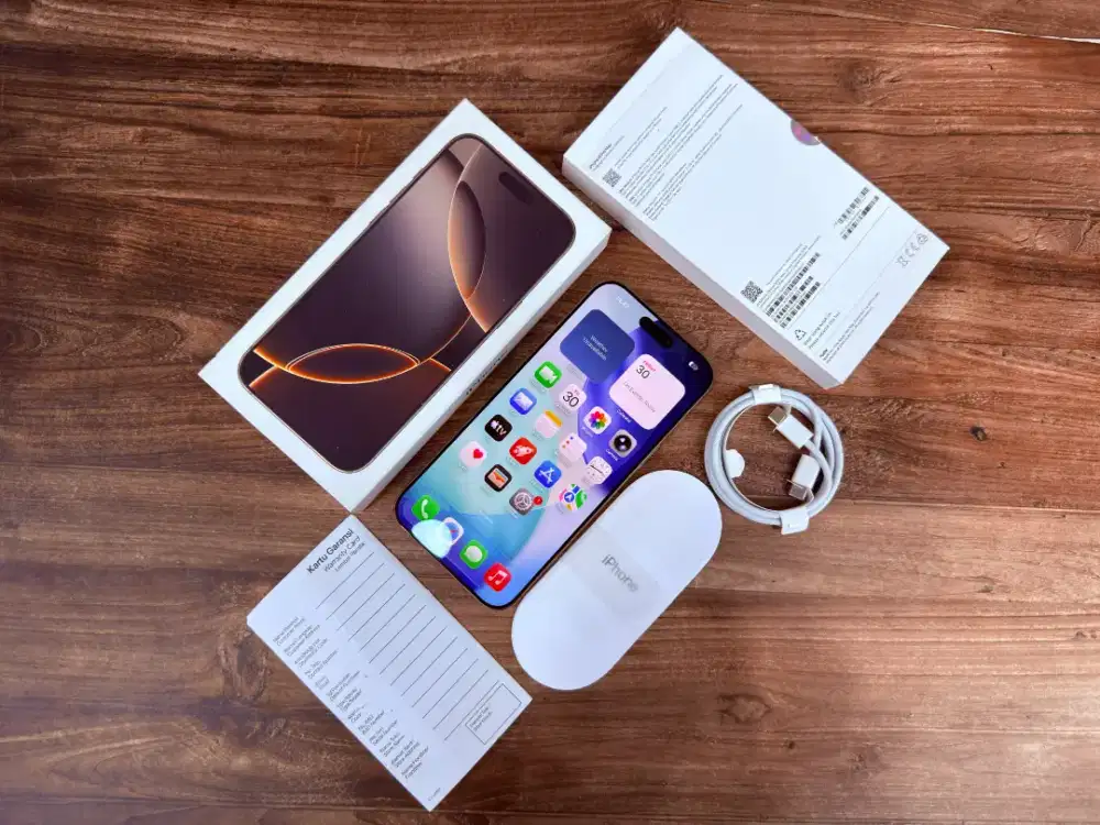 Iphone 16 Pro Max 512GB Dessert Ex ibox Mulus Lengkap Normal bisa COD