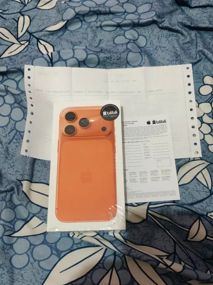 IPHONE 17 PRO 256 GB NEW SEGEL BNIB GARANSI RESMI BLIBLI