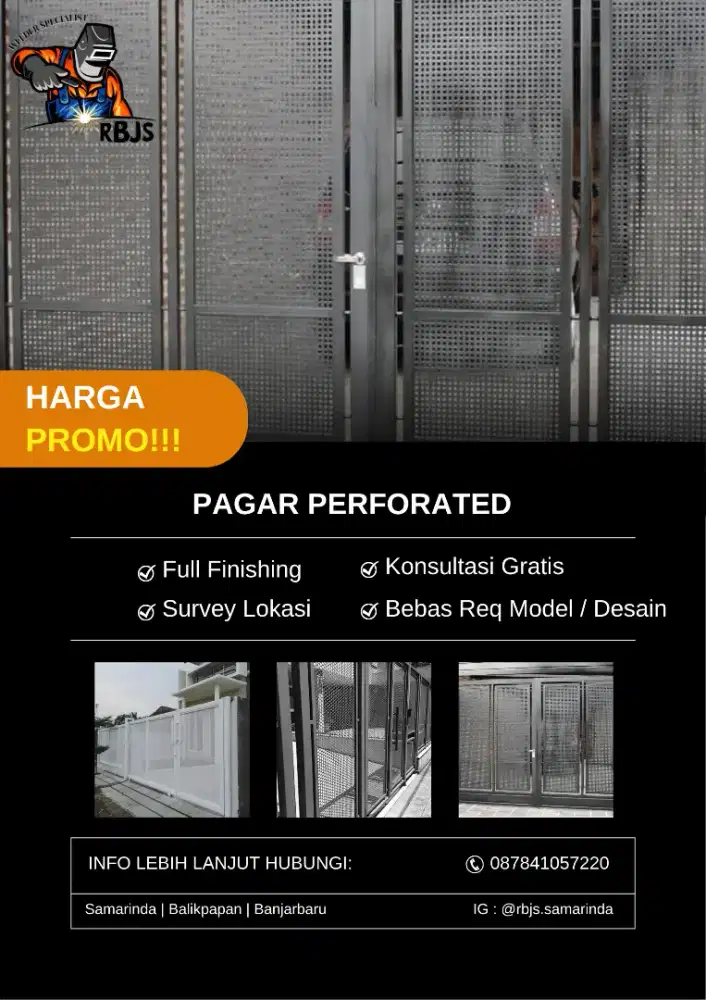 pagar perforated murah promo