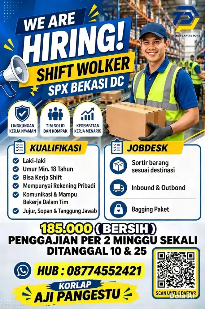 LOWONGAN KERJA PERGUDANGAN SHOPEE SPX