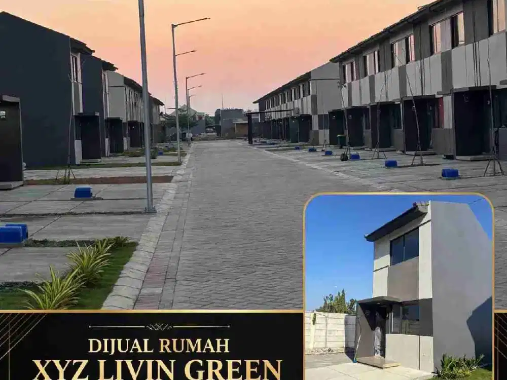 XYZ Livin Green River View Tj Bunga 
2 Kamar Tidur 
2 Kamar Mandi
3.3X11,5 - 2 Lantai
Listrik 1.300, SHM
Rp. 525 JT