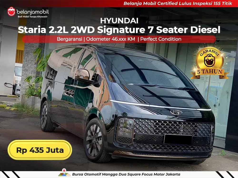 [GARANSI 5THN] Hyundai Staria 2.2L 2WD Signature 7 Seat 2020/2021/2022