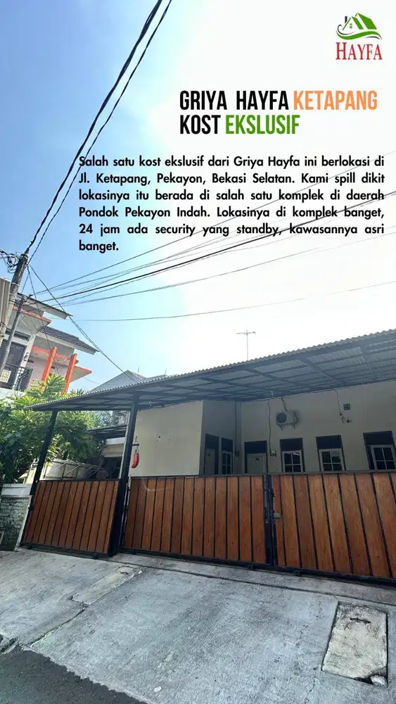 Kost Excluisve di Perumahan Pekayon KM dalam ada air panas