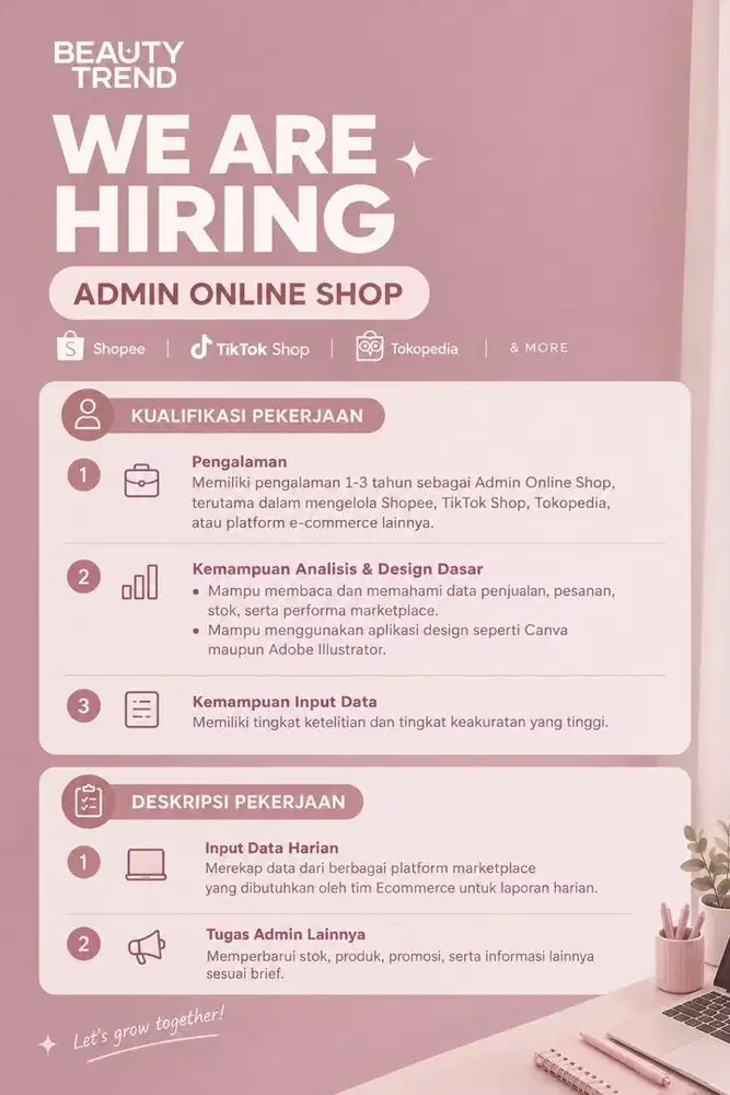 Admin Online Shop Marketing