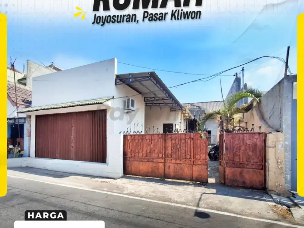 Rumah Multifungsi di Joyosuran Pasar Kliwon Luas 643m Akses Jalan Lebar
