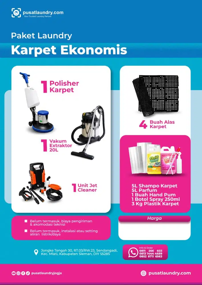 Paket Usaha Laundry Karpet