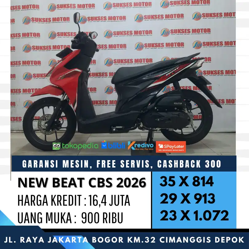 KM LOW BEAT CBS 2026 MULUS SEPERTI BARU CASH KREDIT ERGARANSI