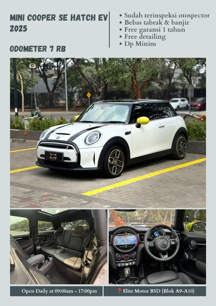 [Odo 7rb] Mini Cooper SE Hatch EV 2025
