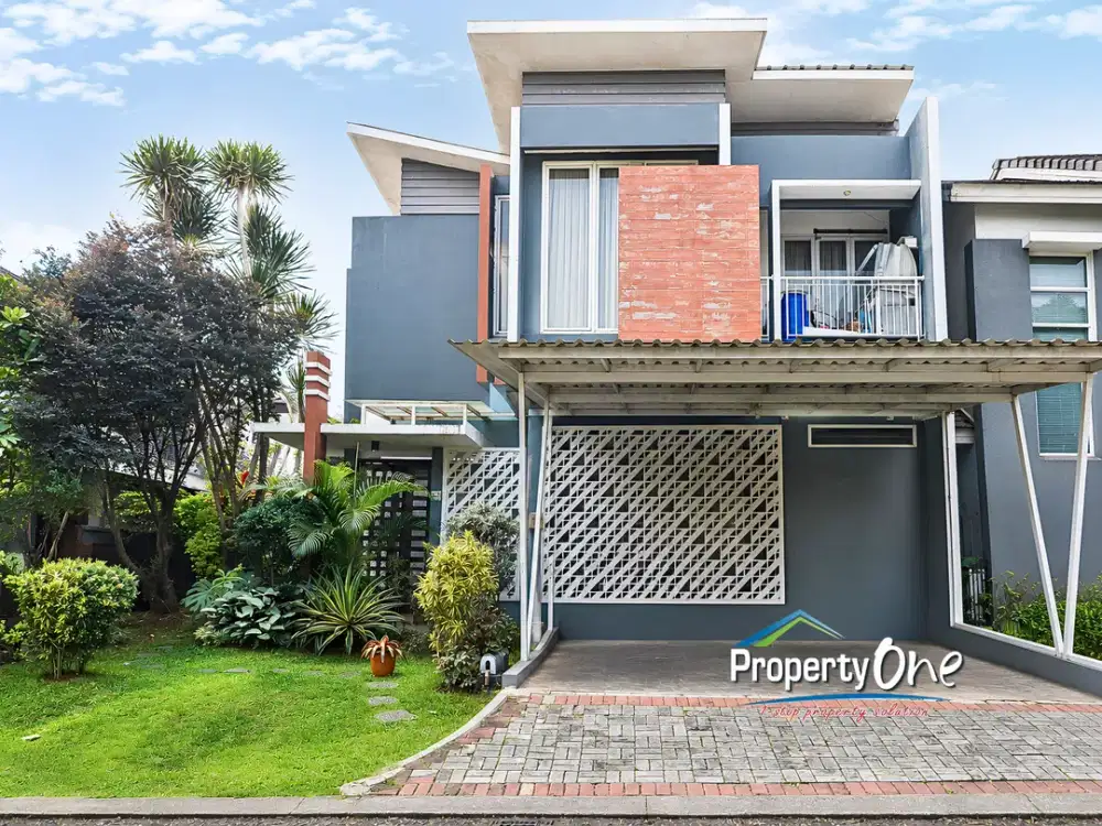 Jual Rumah Terawat di Delatinos BSD, Semifurnished, Bonus 6 AC, 2 Water Heater & Kolam Koi, Dekat Akses Tol