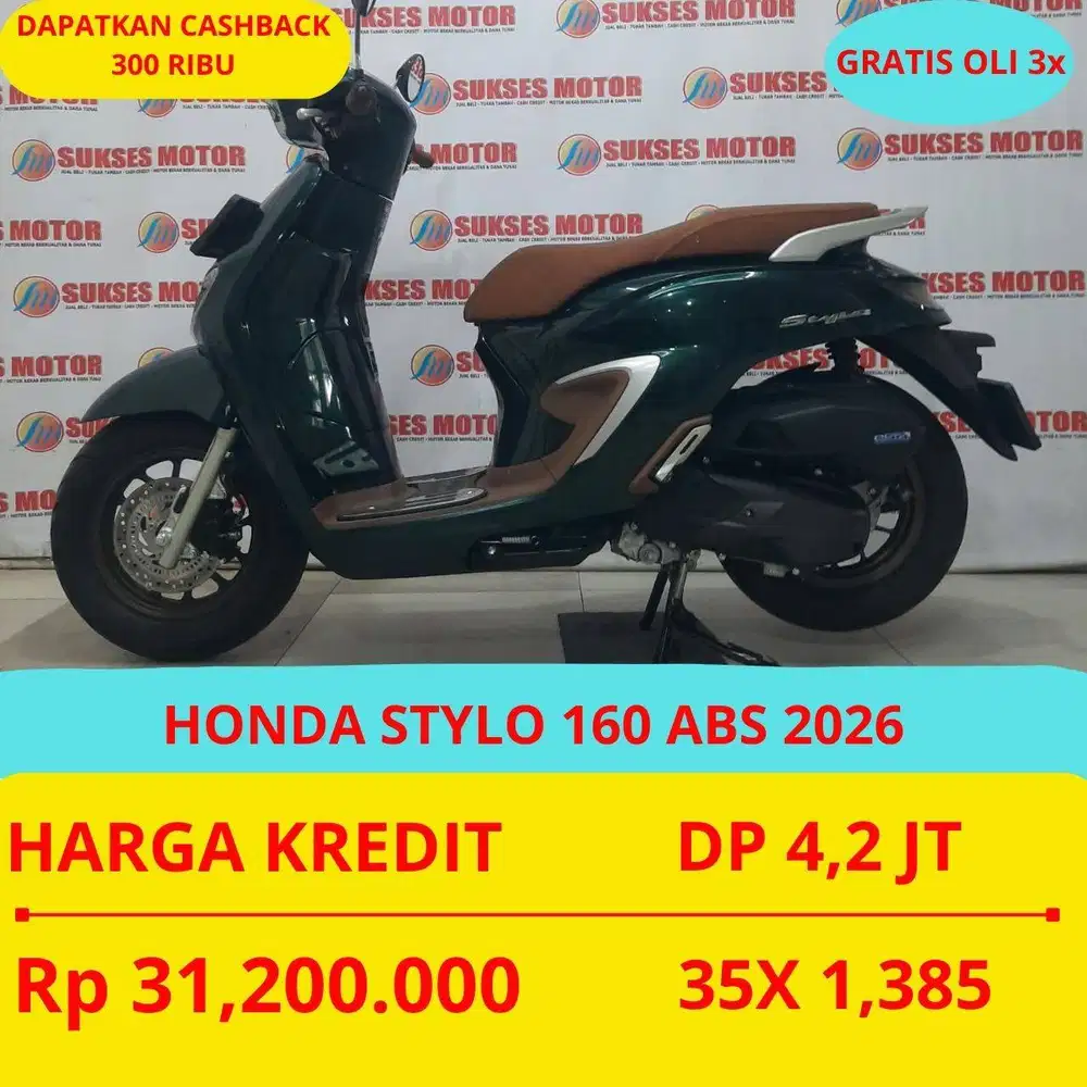 HONDA STYLO 160 ABS 2026 DP 4,2 JUTA GUYSS