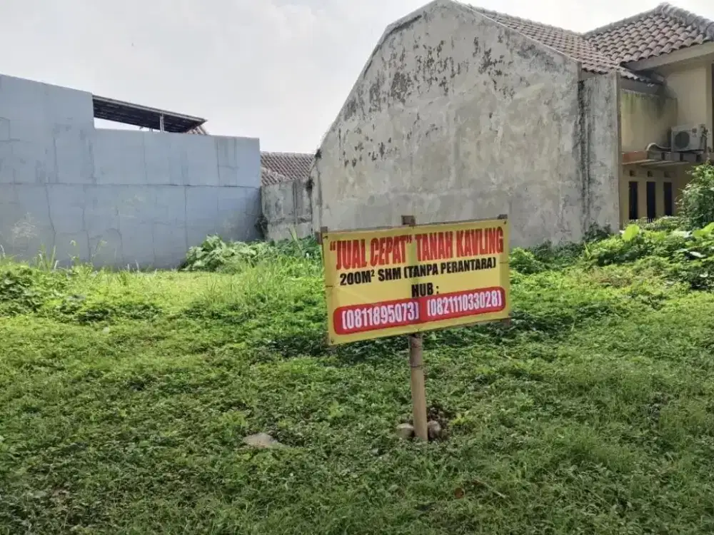 Dijual kavling 200 M2, Cluster Cendana, BNR Bogor ( Tanpa Perantara )