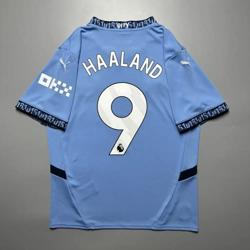 MAN CITY PUMA 2024/2025 FOOTBALL HOME JERSEY #9 HAALAND SIZE “L