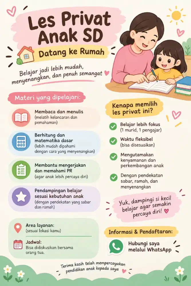 Les private datang kerumah