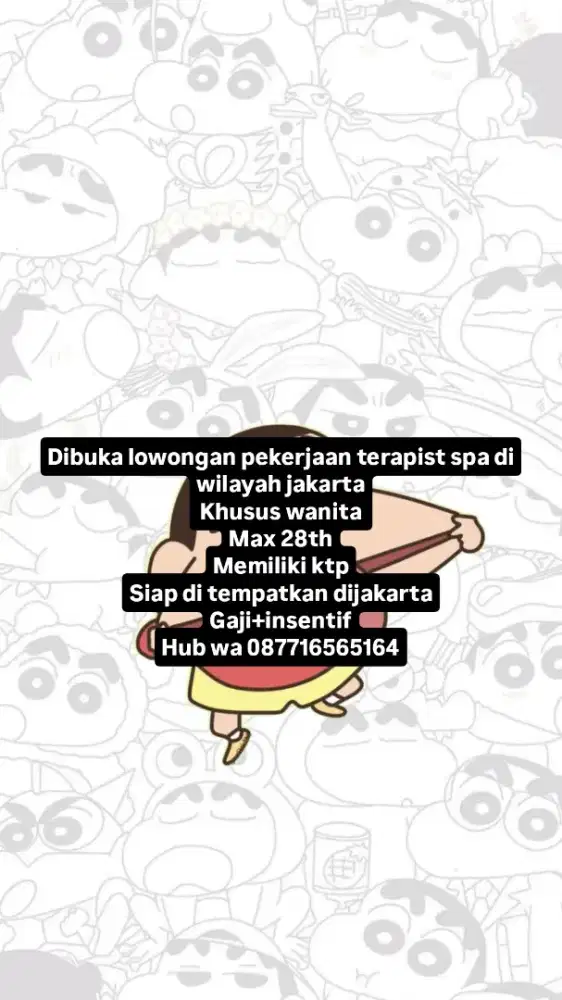 Lowongan pekerjaan Terapist spa