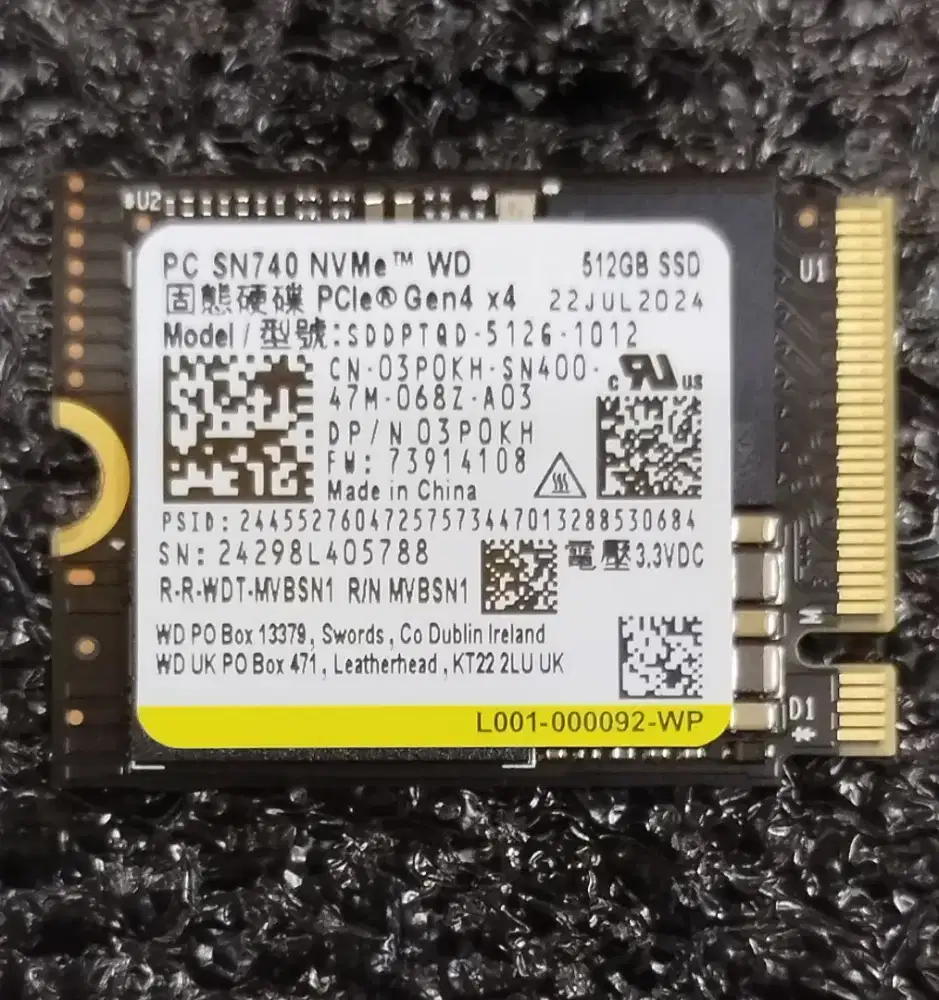SSD NVME 512GB 2230