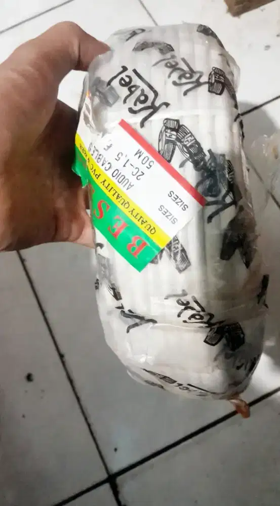 Dijual Kabel Listrik Roll Putih 50M - Baru, Salah Beli