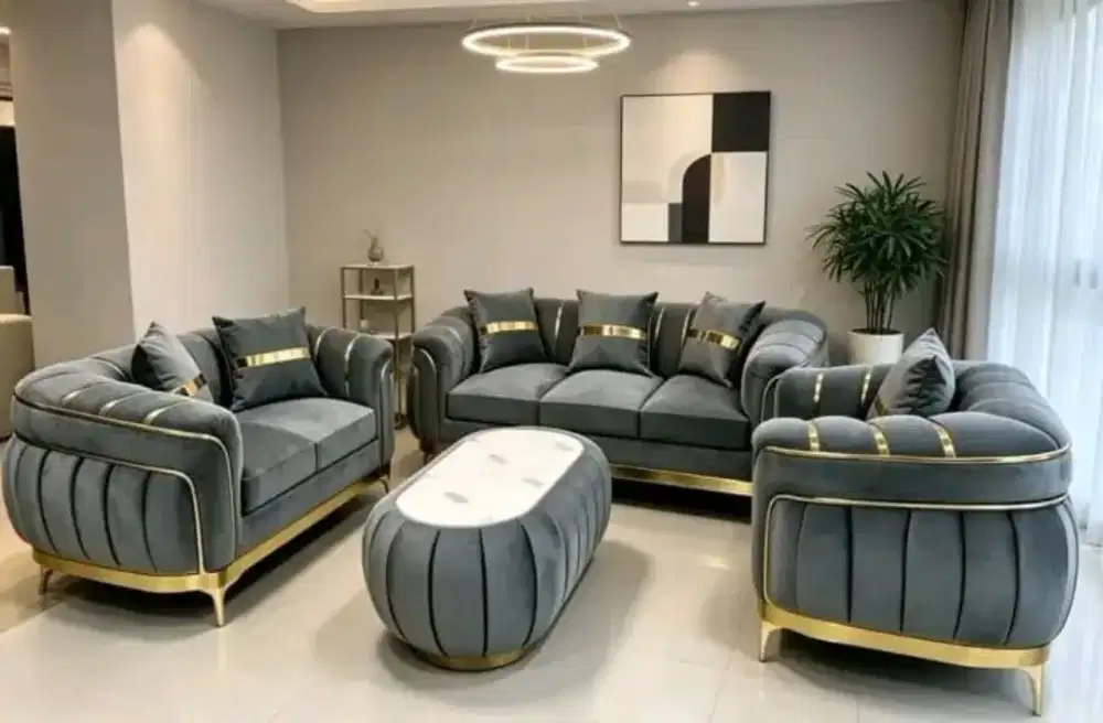 Sofa arab list gold murah tipe 321