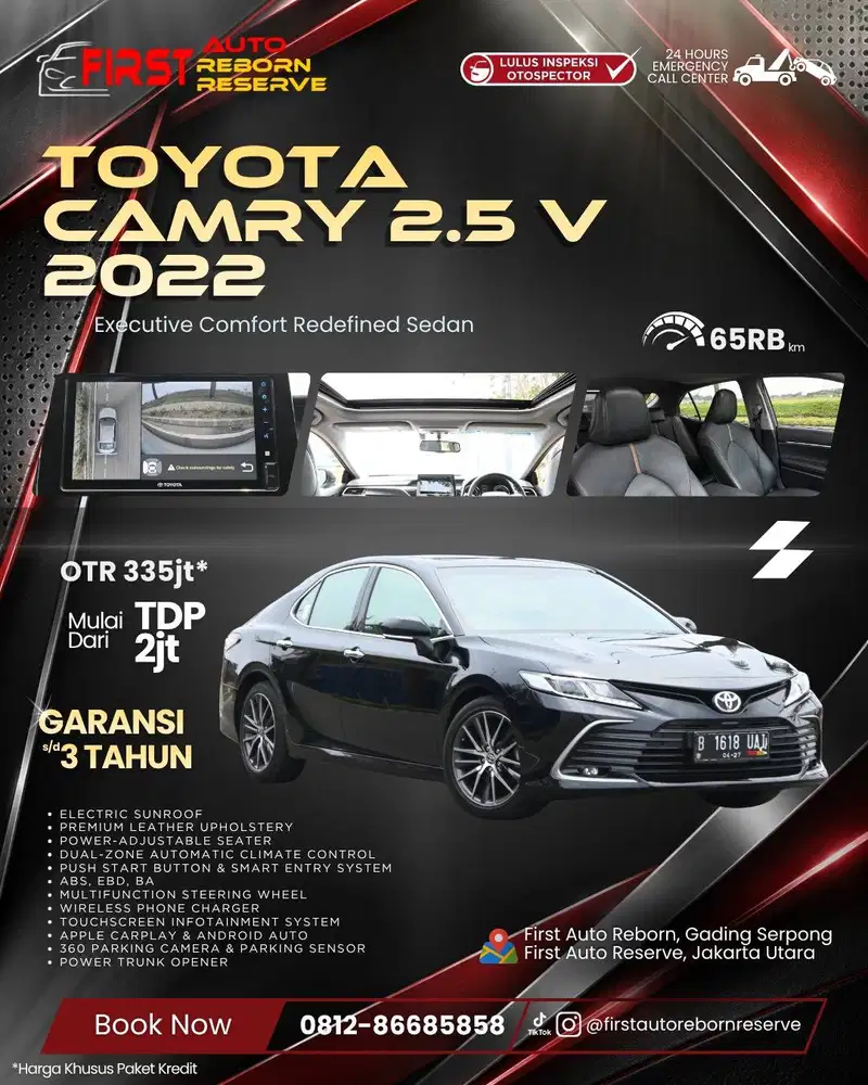 (TDP2jt) Toyota Camry 2.5 V 2022
