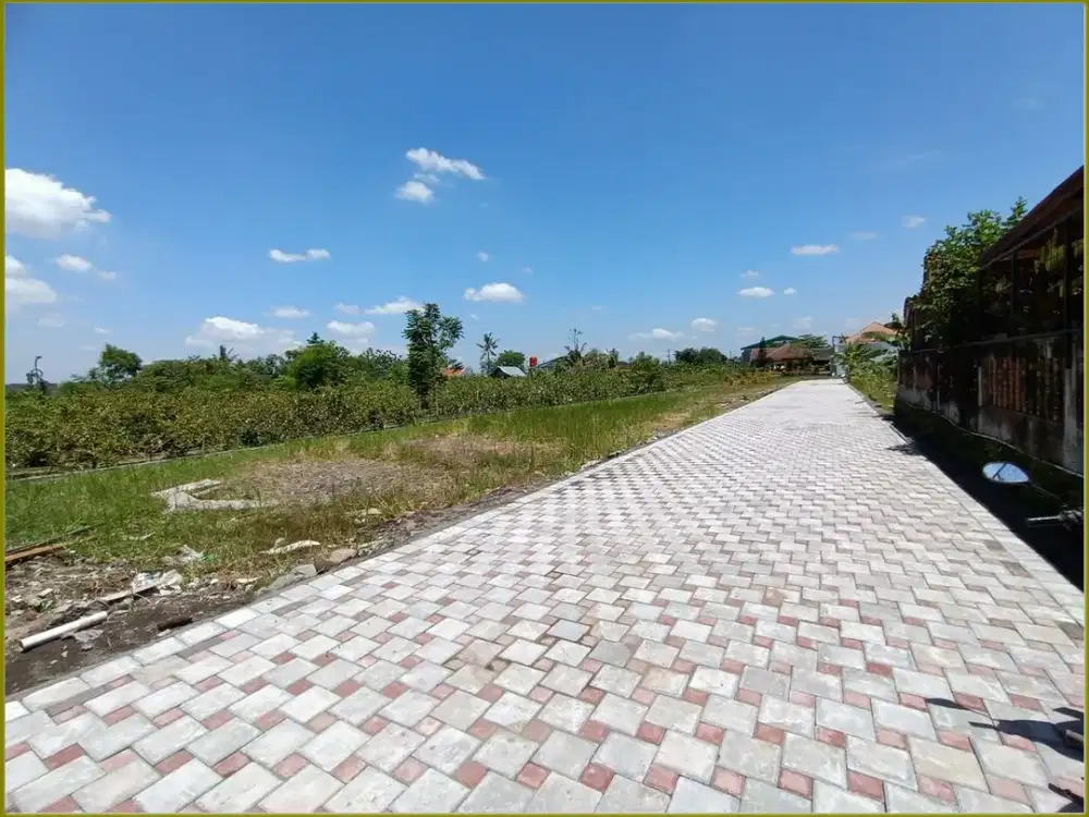 6 Menit Mirota Palagan, Tanah View Sawah Jogja : SHM Pekarangan