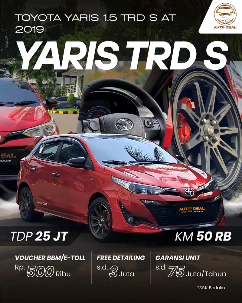 Toyota Yaris 1.5 TRD Sportivo AT 2019