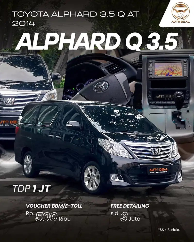 Toyota Alphard 3.5 Q AT 2014