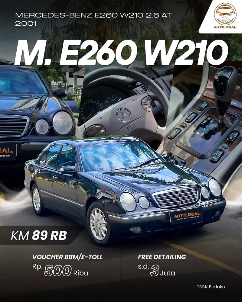 Mercedes-Benz E260 W210 2.6 AT 2001