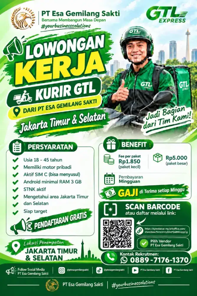 Lowongan Kerja Kurir GTL