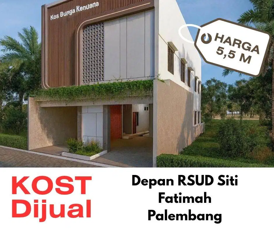 dijual kost area strategis KM5 Palembang