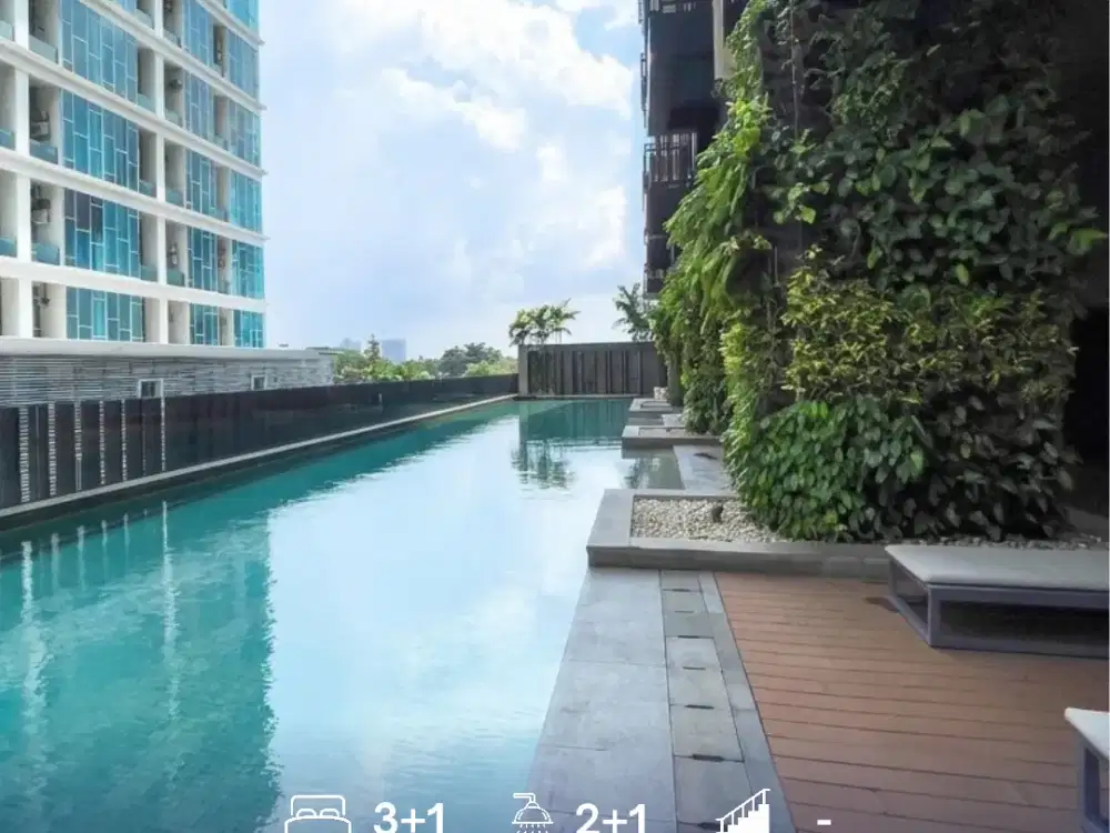 Rent Apartement Type 3BR Furnished di Alam Sutera