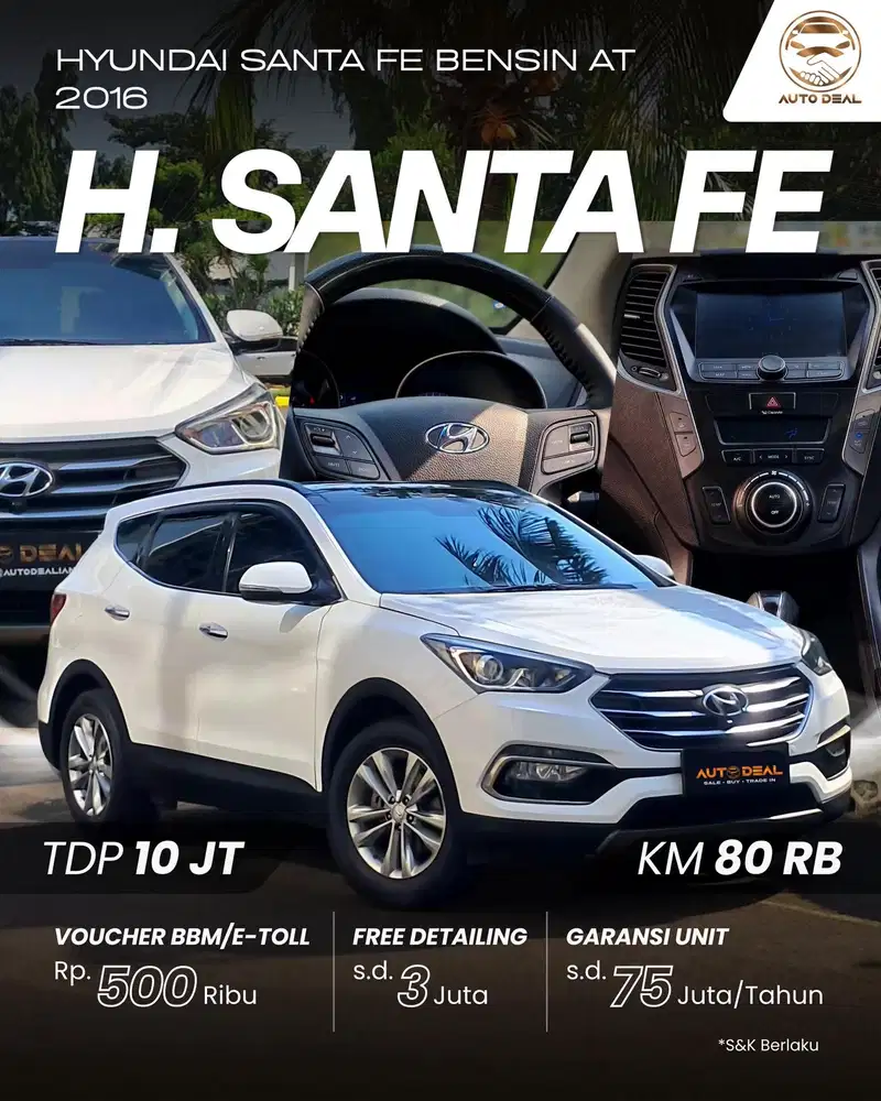 Hyundai Santa Fe Bensin AT 2016