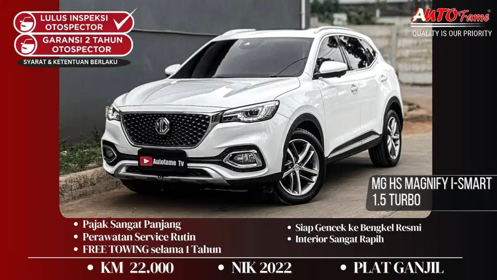 KM22RB MG HS Magnify i-Smart 1.5 Turbo TIPE TERTINGGI White On Red Pem