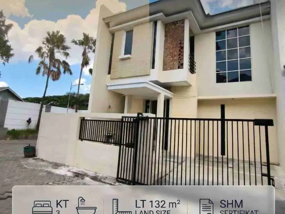 Rumah Regency One Wonorejo Siap Huni, Row Jalan 3 Mobil