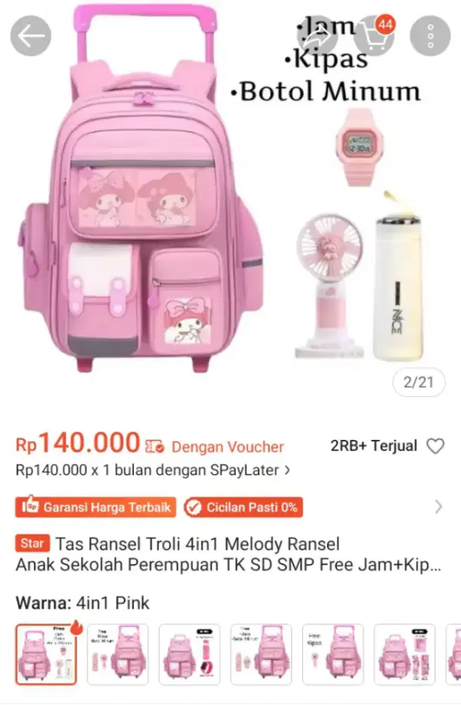 Tas Ransel troli