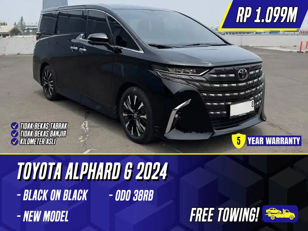 Toyota Alphard G 2024 New Model Black Hitam