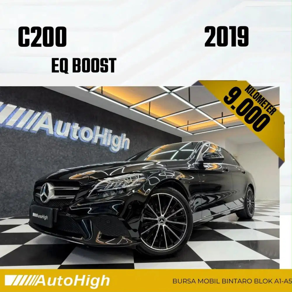 DP10% [Km9.000] C200 AVG EQ Boost 2019 Black Reg 2020 #AUTOHIGH