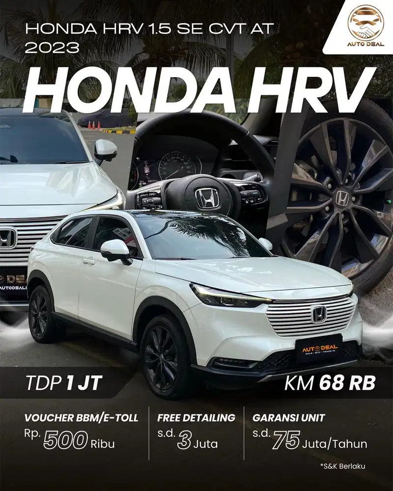 Honda HR-V 1.5 SE CVT AT 2023