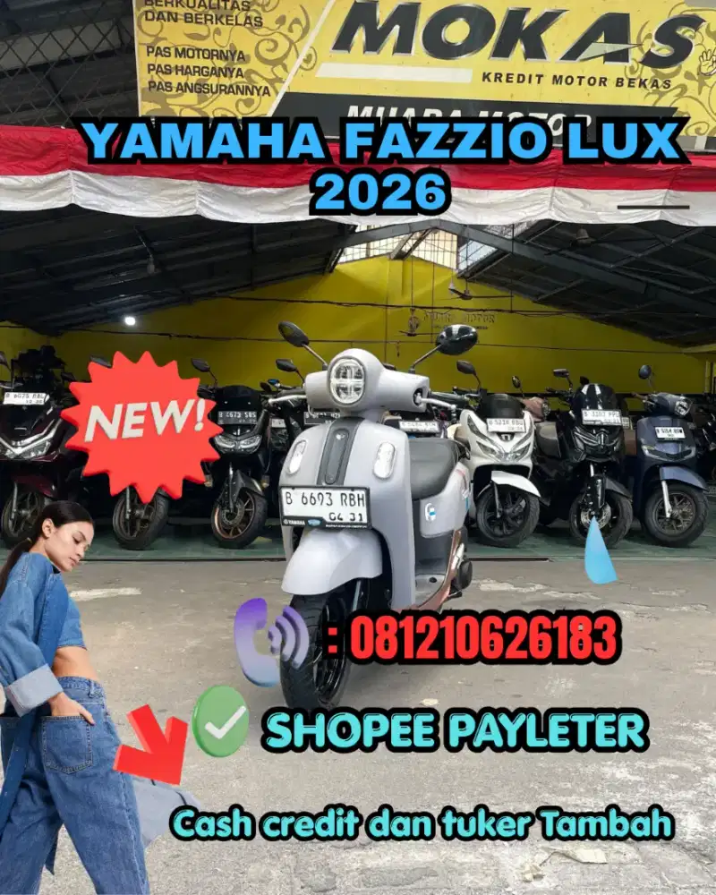 YAMAHQ FAZZIO LUX 2026 KM RENDAH