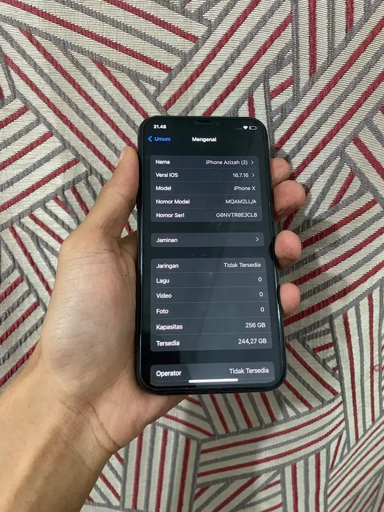 iphone x 256gb inter all operator