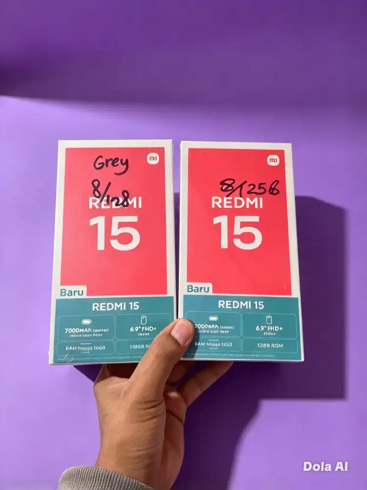 Fast respon WA Xiaomi Redmi 15 8+8/128 Garansi resmi 15bln