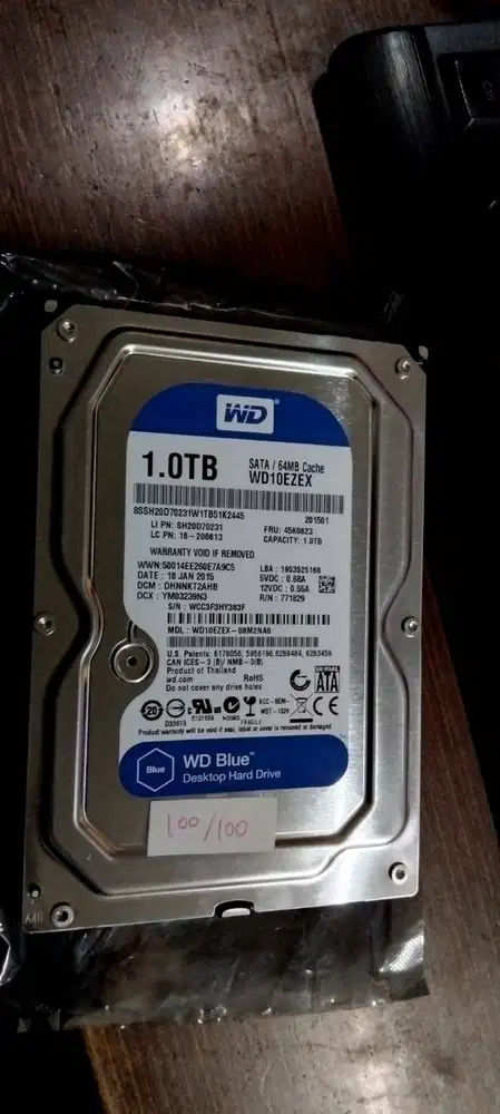 HDD WD Blue 1TB, sentinel 100/100!